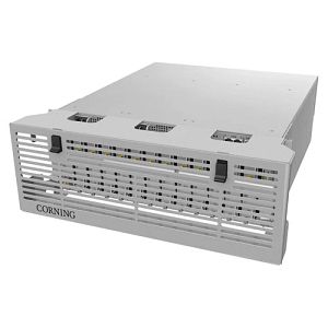 Corning HEU-1-00-2-A-A | Headend Unit, Hybrid Fiber, Chassis, 1-ETM, 1-RIX, 2-PSM-AC, 1-ACM, 8 Band