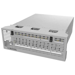 Corning HEU-1-00-2-A-A | Headend Unit, Hybrid Fiber, Chassis, 1-ETM, 1-RIX, 2-PSM-AC, 1-ACM, 8 Band
