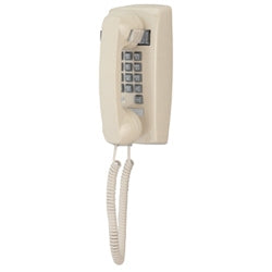 Cortelco 255444VBA20F | Cortelco Single-Line Wall Telephone in Ash