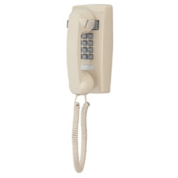 Cortelco 255444VBA20M | Cortelco Basic Single-Line Wall Telephone with Volume Control in Ash