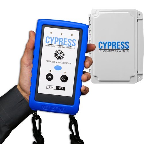 Cypress Integration Solutions HHR-4156B-GY | Wireless Handheld Reader, Gray, Indoor/Outdoor, 13.56 MHz and 125 kHz, Smart Format, Keypad
