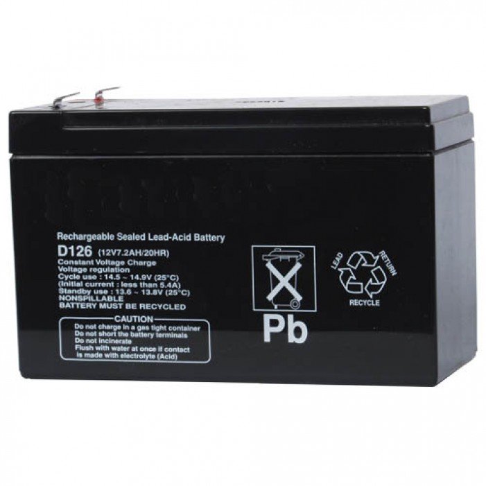 Bosch D126 | A rechargeable sealed lead-acid Battery, 12V 7ah