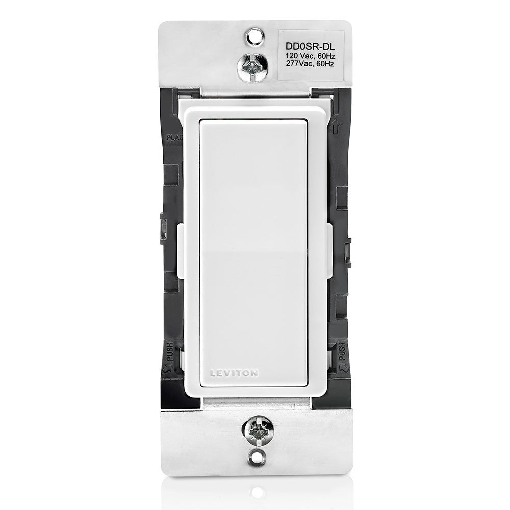 Leviton DD0SR-DLZ | Decora Smart Switch Companion with Locator LED for Multi-Location Switching, 120/277VAC, 60Hz
