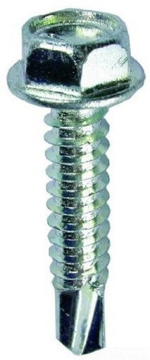 L.H Dottie TEKHW141 Self Drilling Screw, Hex Washer Head, 14 by 1-Inch Length, 3/8-Inch Hex, Zinc Plated, 100-Pack