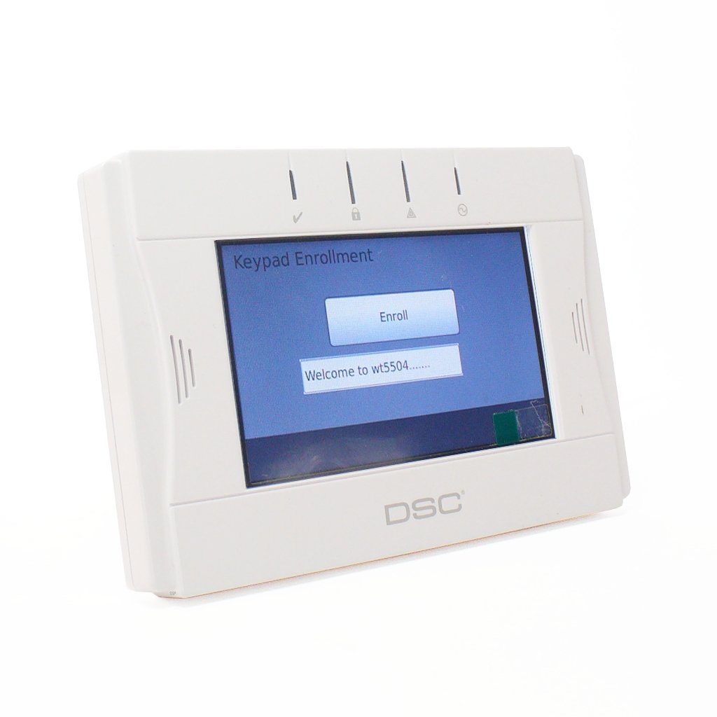 DSC WTK5504PD | Wireless Touchscreen Keypad with Proximity Reader