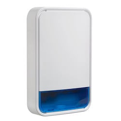DSC PG9911B BATT | Powerg Wireless Outdoor Siren With Blue Lens