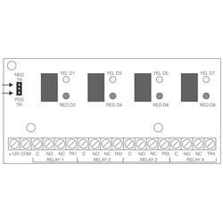 DSC RL4-LC | Relay Module, Quad, Low Current, (4) Form C Contact, 10 To 15 Volt Dc, 100 To 150 Milliampere