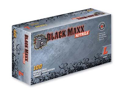 Dash Medical Gloves BMN100XXL | Black Maxx Nitrile Exam Gloves, 2X-Large