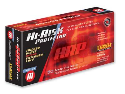 Dash Medical Gloves HRP50XL | Hi-Risk Protector Nitrile Exam Gloves, X-Large