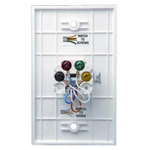 Datacomm Electronics 20-1525 | Color-Rite Phone Plate, Mid-Size, Lite Almond