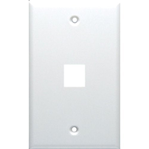 Datacomm Electronics 20-3011-IV | Keystone Plate, 1-Port Mid-Size, Ivory, UL