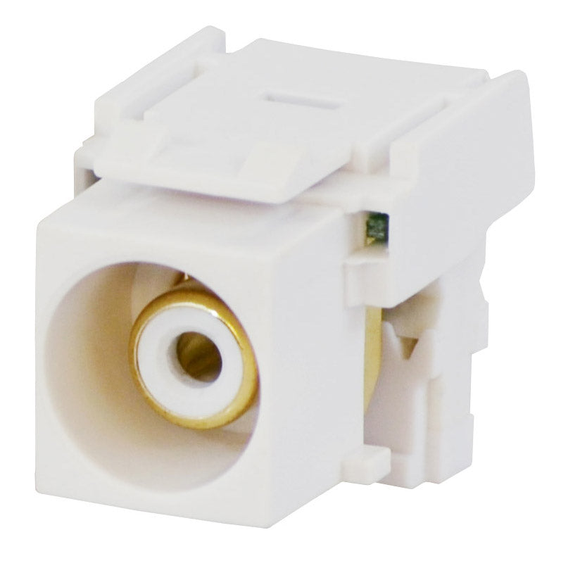 Datacomm Electronics 20-3105-WH | Keystone RCA to 110 Punch Down, White