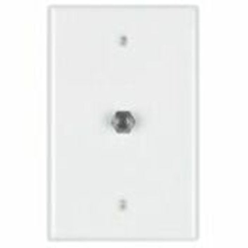 Datacomm Electronics 30-2015 | Coax Wall Plate, Standard Size, Lite Almond Plate