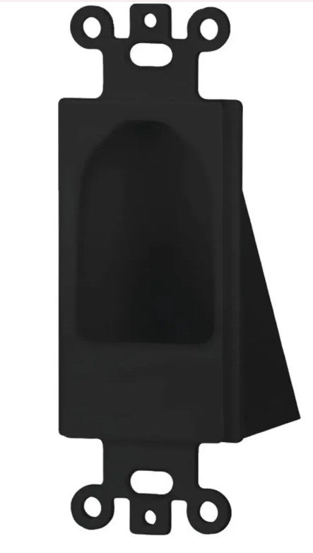 Datacomm Electronics 45-0004-BK | Reverse Nose Decor Insert, Black