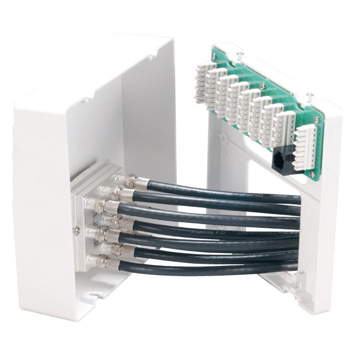 Datacomm Electronics 70-0050 | Home Command Center with RJ45 Test Port, 1 Video Input, 8 Video Outputs