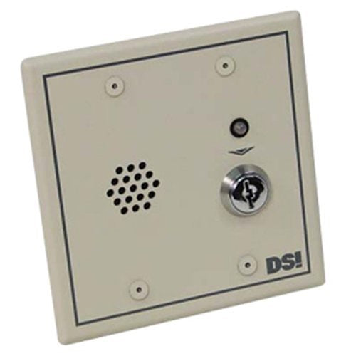 Designed Security ES4300A-K2-T1 | Exit Alarm, Barrel Key Switch with Tamper Switch, 4.6"W 4.6"H 2.30"D, Beige