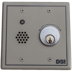 Designed Security Inc ES4300A-K3-T1 | Exit Alarm, Rim Hardware, 103 Db, 12 To 24 Volt Ac/Dc 200 Milliampere, 4.6" W X 2.3" D X 4.6" H, Beige, With Tamper Switch