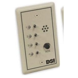 Designed Security Inc ES611 | Annunciator, 4-Zone, 1-Gang, 12 Volt Dc Input, 3" W X 2.5" D X 4.6" H, With Shunt
