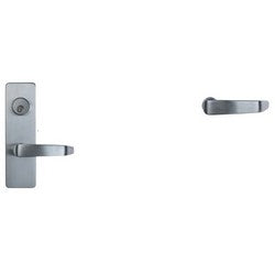 Detex Corporation 09DS 626 | Door Lever Trim, Wide Stile, Standard, Forged Brass, Satin Chrome