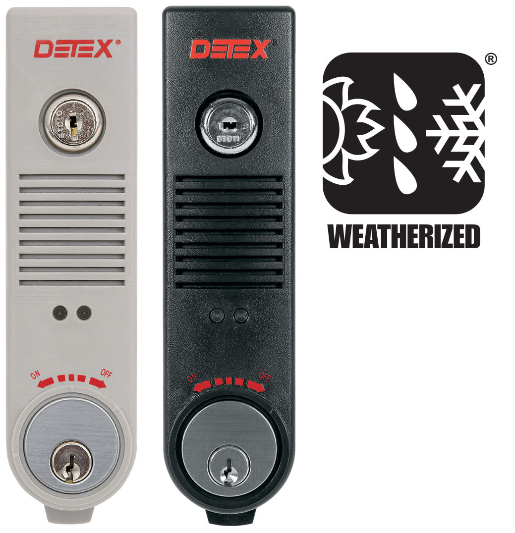 Detex Corporation EAX-300W | Weatherized Battery-Powered Door Prop Alarm