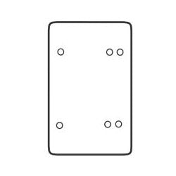 Detex Corporation ECL-475K | Exit Control Lock Decorative Back Plate Kit