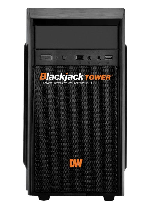 Digital Watchdog DW-BJMT5130TLX | Blackjack Tower Mid-Size Server with 30TB HDD, Linux Ubuntu