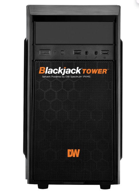 Digital Watchdog DW-BJMT7108TS | Blackjack Tower Mid-Size Server with 8TB HDD, Windows Server OS