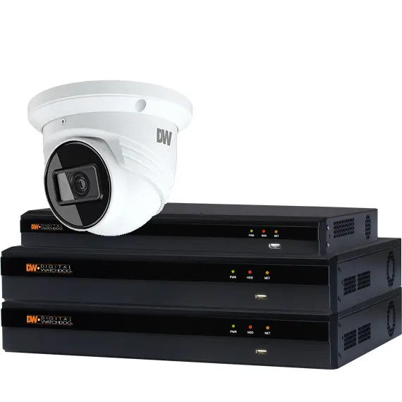 Digital Watchdog DW-VP12T9KIT28 | 8 Channel PoE NVR, 2TB with 8 X 5MP Fixed Vandal Turret Cameras