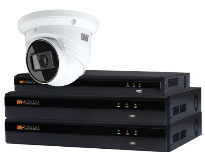 Digital Watchdog DW-VP16T9KIT212 | 16 Channel Plug-And-Play PoE NVR, 2TB with 12 X 5MP Fixed Vandal Turret Cameras