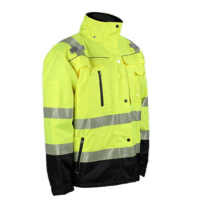 Direct Safety 40507 | Type R Class 3 Quilt-Lined Premium Jacket, Lime, Large