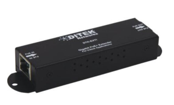 Ditek DTK-EXTI | 1 Port Gigabit High Power PoE+ Extender/Repeater 25W