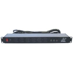 Ditek DTK-RMAC12 | 12 Outlet 1U, Rack Mount Surge Protector, 15’ Cord