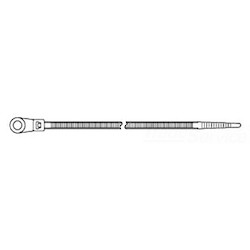 Dolphin Components DC-11H | 11" Natural Screw Mounting Cable Tie, 100/Pk