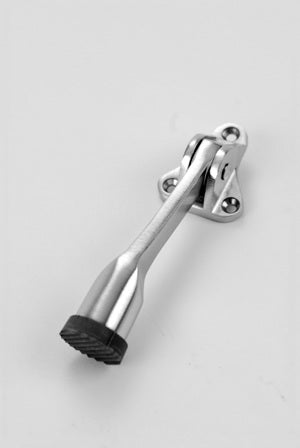 Don-Jo 1455-CP | Kickdown Door Holder, ANSI L11382, 4" Projection, Cast Aluminum, Chrome Plated