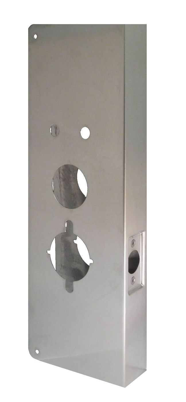 Don-Jo 27-10B-CW | Door Lock Wrap Around Plate, 5" Width x 15" Height, Oil Rubbed Bronze, For Alarm Lock