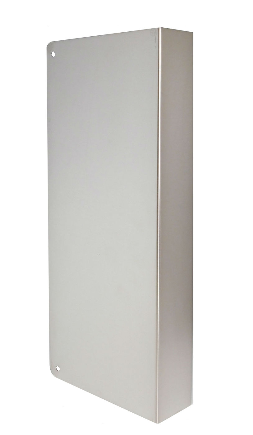 Don-Jo 40-S-CW | Blank Door Plate, 4-1/4" Width x 9" Height, Satin Stainless Steel