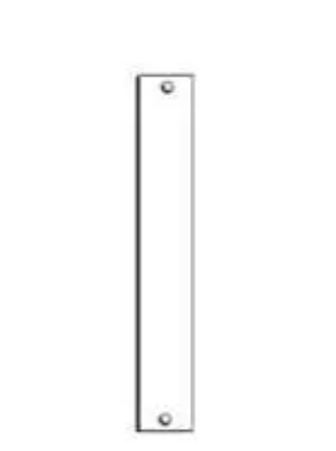 Don-Jo LW-86 | Mortise Edge Filler Plate, 1-1/4" Width x 8" Height