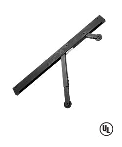 Don-Jo Manufacturing Inc 2040 | Door Coordinator, 20-1/4 x 1-5/8 in., Steel, Black