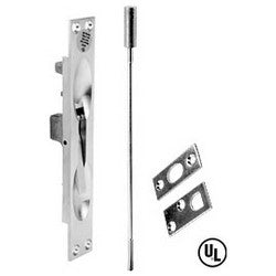 Don-Jo Mfg Inc 1555-626 | Door Flush Bolt, 2-1/8" x 1", Cast Brass, Satin Chrome, ANSI L14251