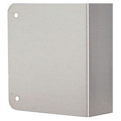 Don-Jo Mfg Inc 80-PB-CW | Door Lock Wrap Around Plate Blank, 4-1/4" x 4-1/2", 1-3/4" Door, 22 Gauge, Polished Brass, With Trim Screw