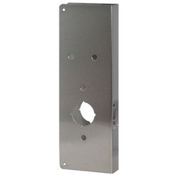Don-Jo Mfg Inc E2000-S-CW | Door Lock Wrap Around Plate, 5" x 15", 2-3/4" Backset, 1-3/4" Door, 22 Gauge, Stainless Steel, For Kaba/Simplex Lock