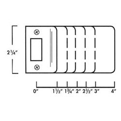 Don-Jo Mfg Inc EL-115-605 | Extended Lip Strike Plate, 1-1/2" x 2-1/4", 18 Gauge, Polished Brass