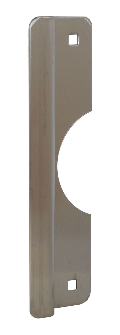 Don-Jo OSLP-110-630 | Short Latch Protector, 2-5/8" Width x 10" Height, 12 Gauge Stainless Steel, For Outswinging Door