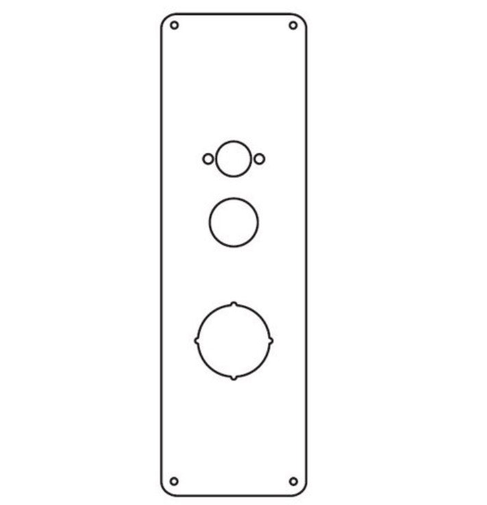 Don-Jo RP-15-630 | Remodeler Plate, 4-1/2" Width x 14" Height, Satin Stainless Steel