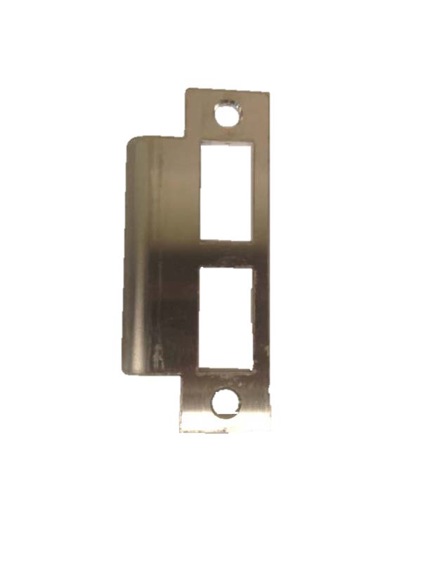 Don-Jo SMEST-102-630 | Extended Lip Strike Plate, 2" Width, ASA Preparation, Satin Stainless Steel