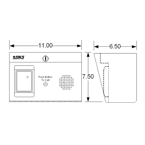 Door King 1504-123 | Hid Proximity Card Reader / Intercom Sub Station