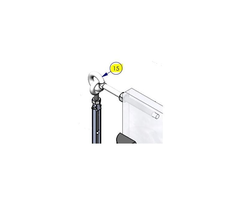 Door King 1601-221 | Bolt Eye 3/8-16x6"