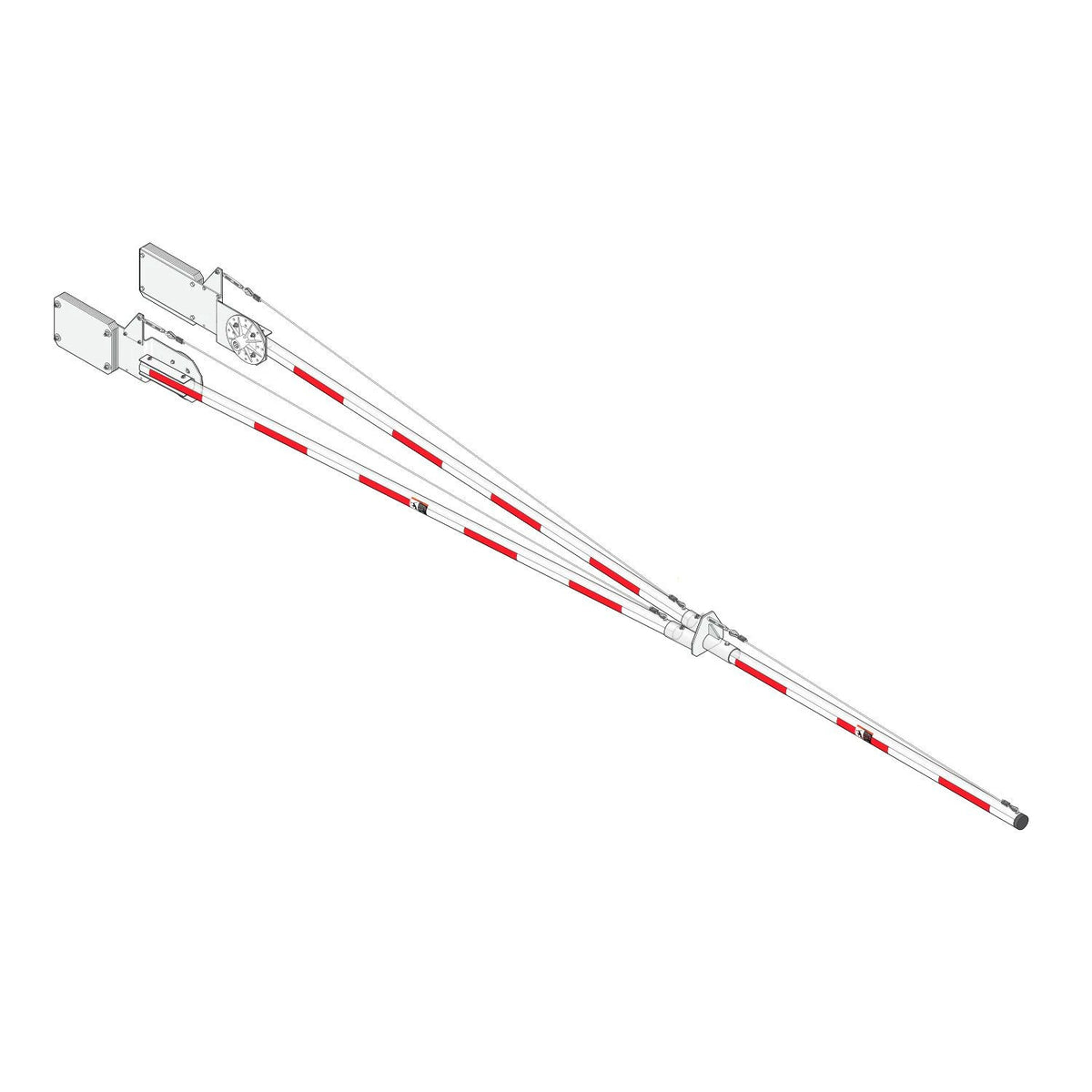 Door King 1602-174 | 3-Piece, 23-Ft Lighted Aluminum Arm Assy For 1602
