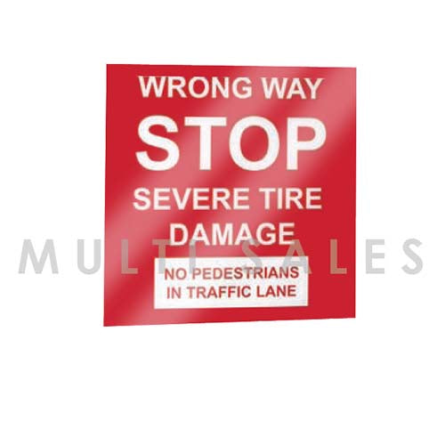Door King 1615-032 | Warning Sign Replacement Panel - Red