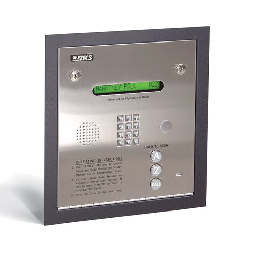 Door King 1834-084 | Telephone Entry System, Hand Free, Full Duplex, Flush Mount, 16 Vac, 20 Va, 10 And 11-Digit Dialing, Nema 4X, Eeprom Memory